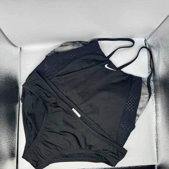 Nike Swimsuit Tie Dye Layered 2 in 1 Tankini Swimsuit Top & Bottom SZ M & L NWT - Picture 2 of 3